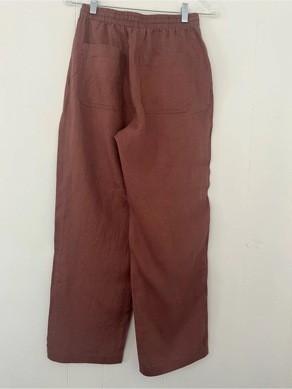 Banana Republic The Getaway Straight Leg Pull On Pant in Linen Size XS